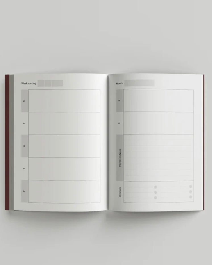 Undated Weekly Planner