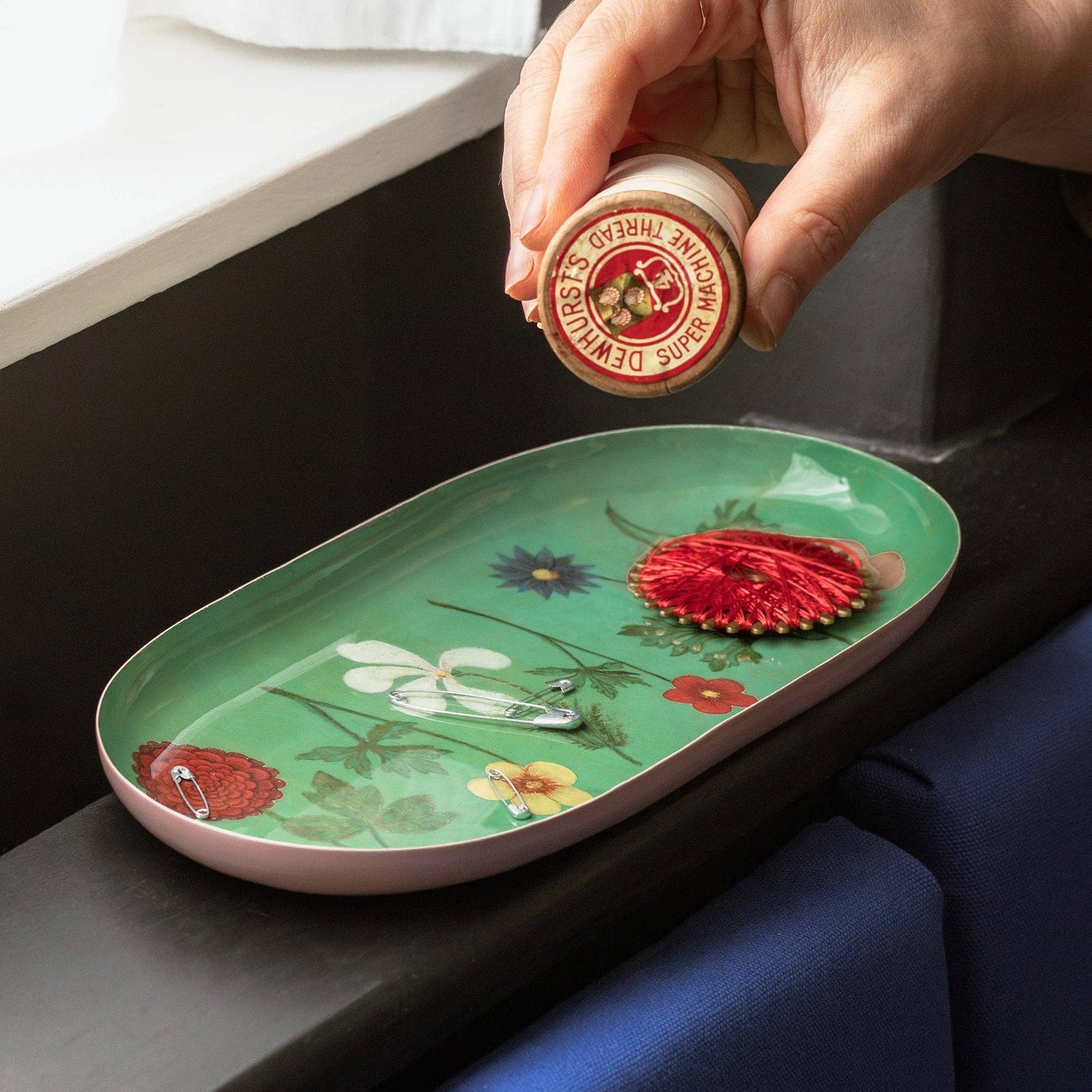 Festival Of Flowers Enamel Printed Tray