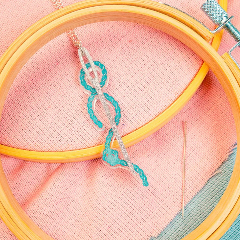 Needle & Thread Pendant Necklace