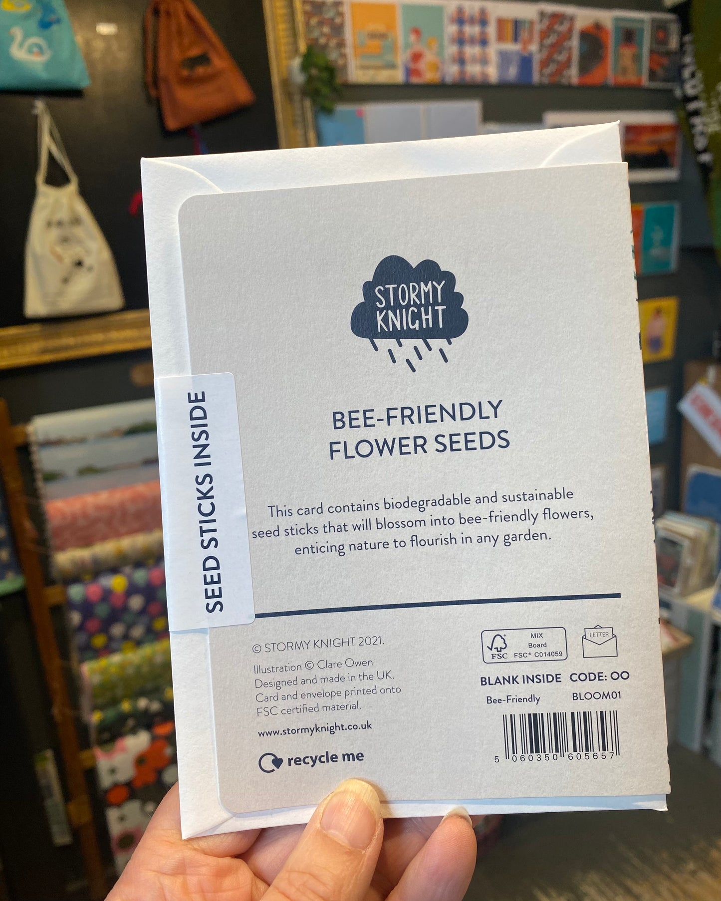 Seed Stick Happy Bee-Day Card