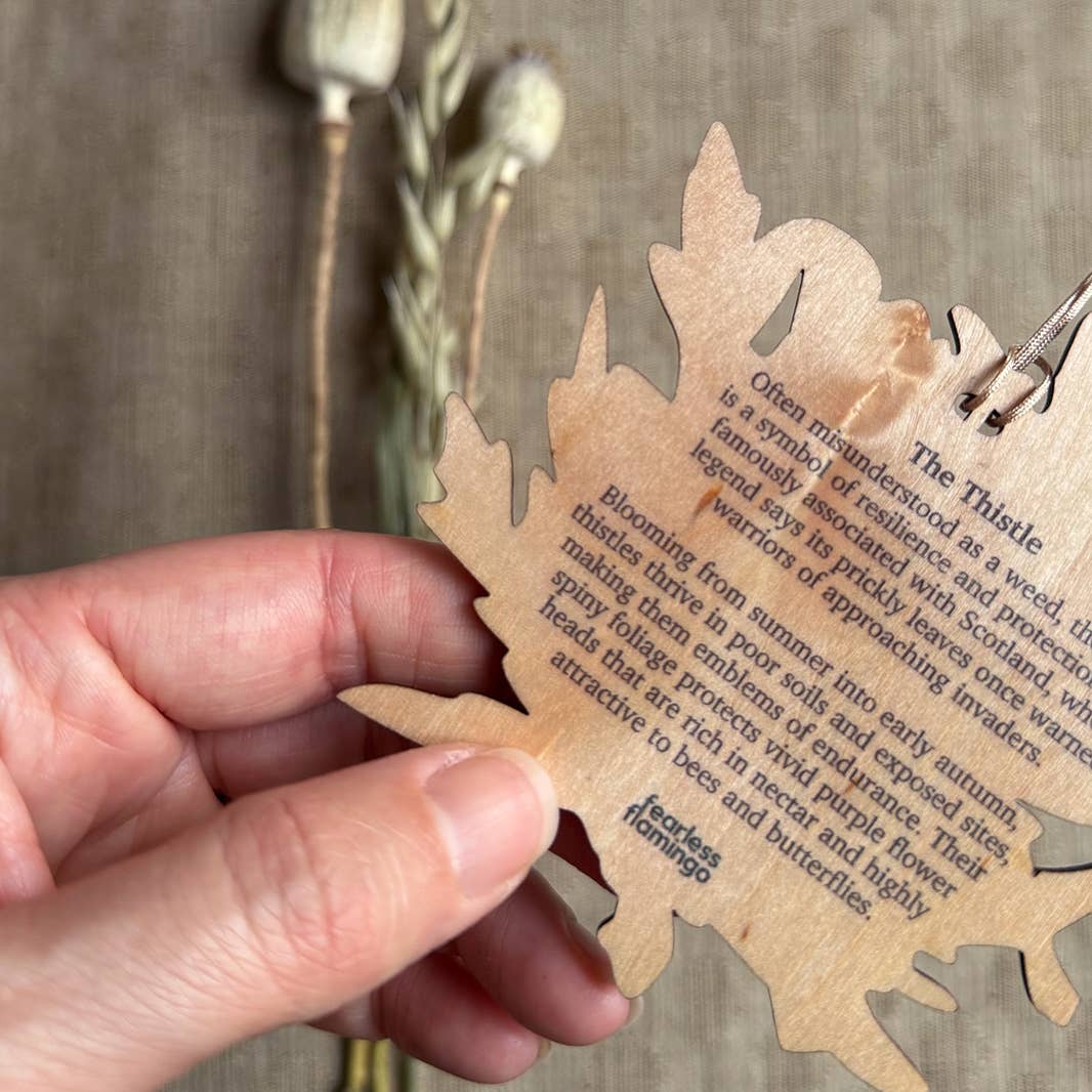 Thistle Wooden Christmas decoration