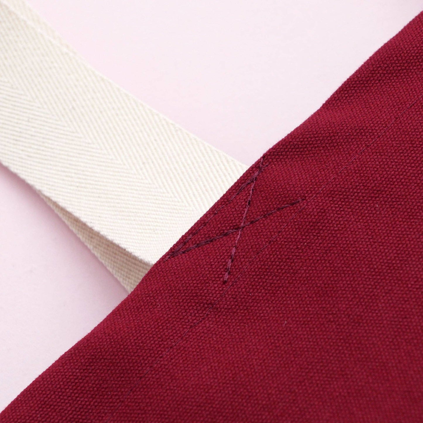 Very Merry - Burgundy Canvas Tote Bag