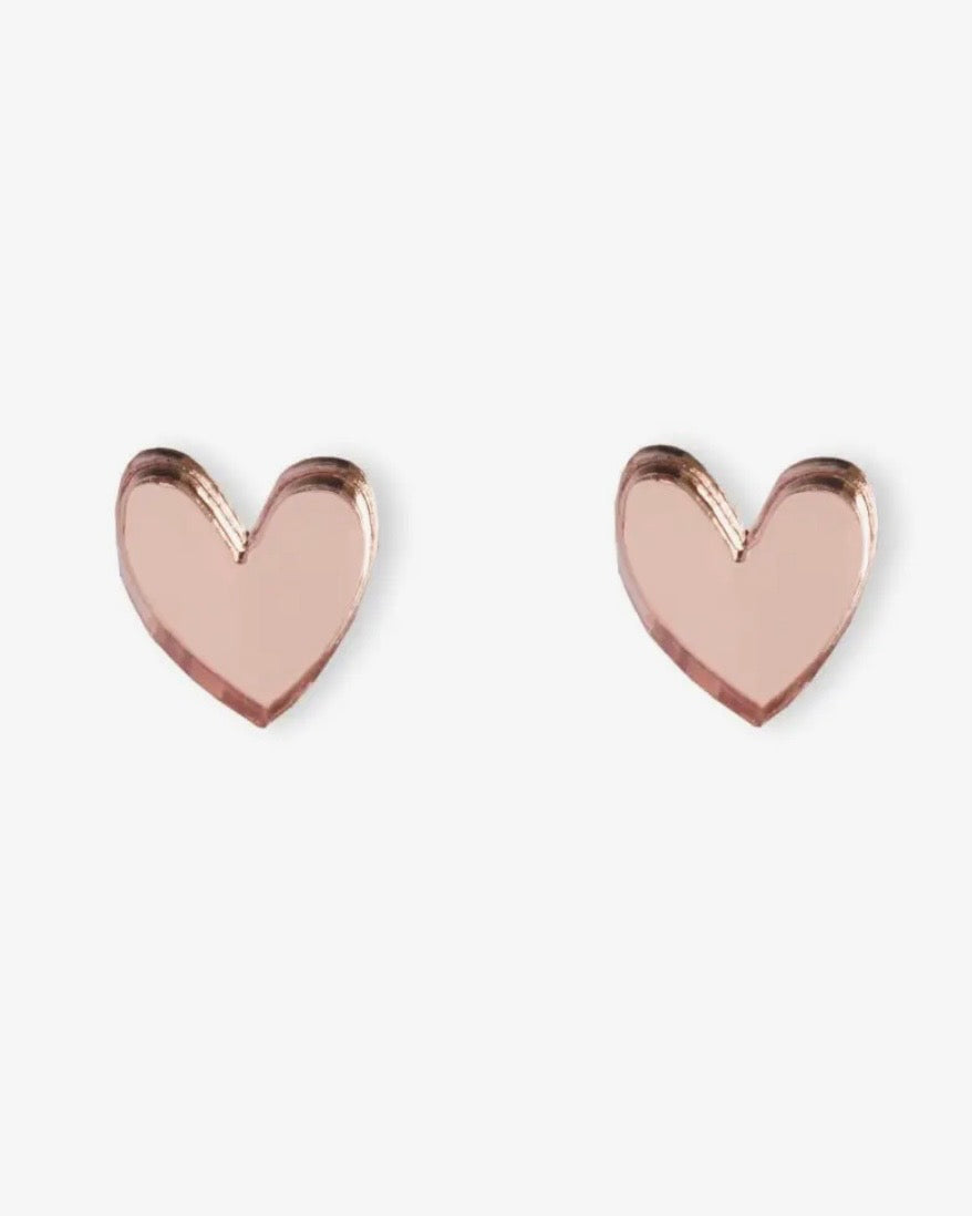 Mini Heart Stud Earrings