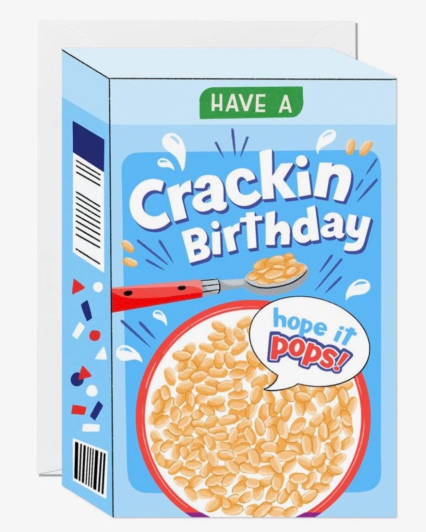 Crackin Cereal Birthday Card