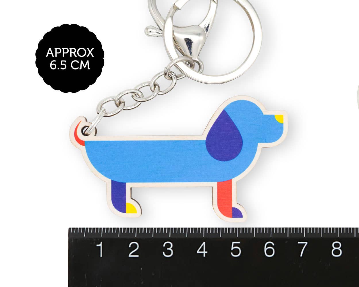 Sausage dog keyring