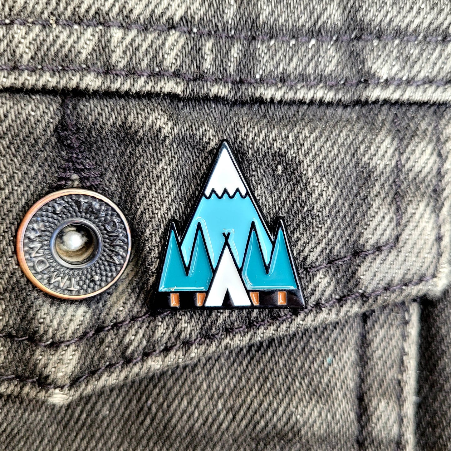 Tent Enamel Pin Badge