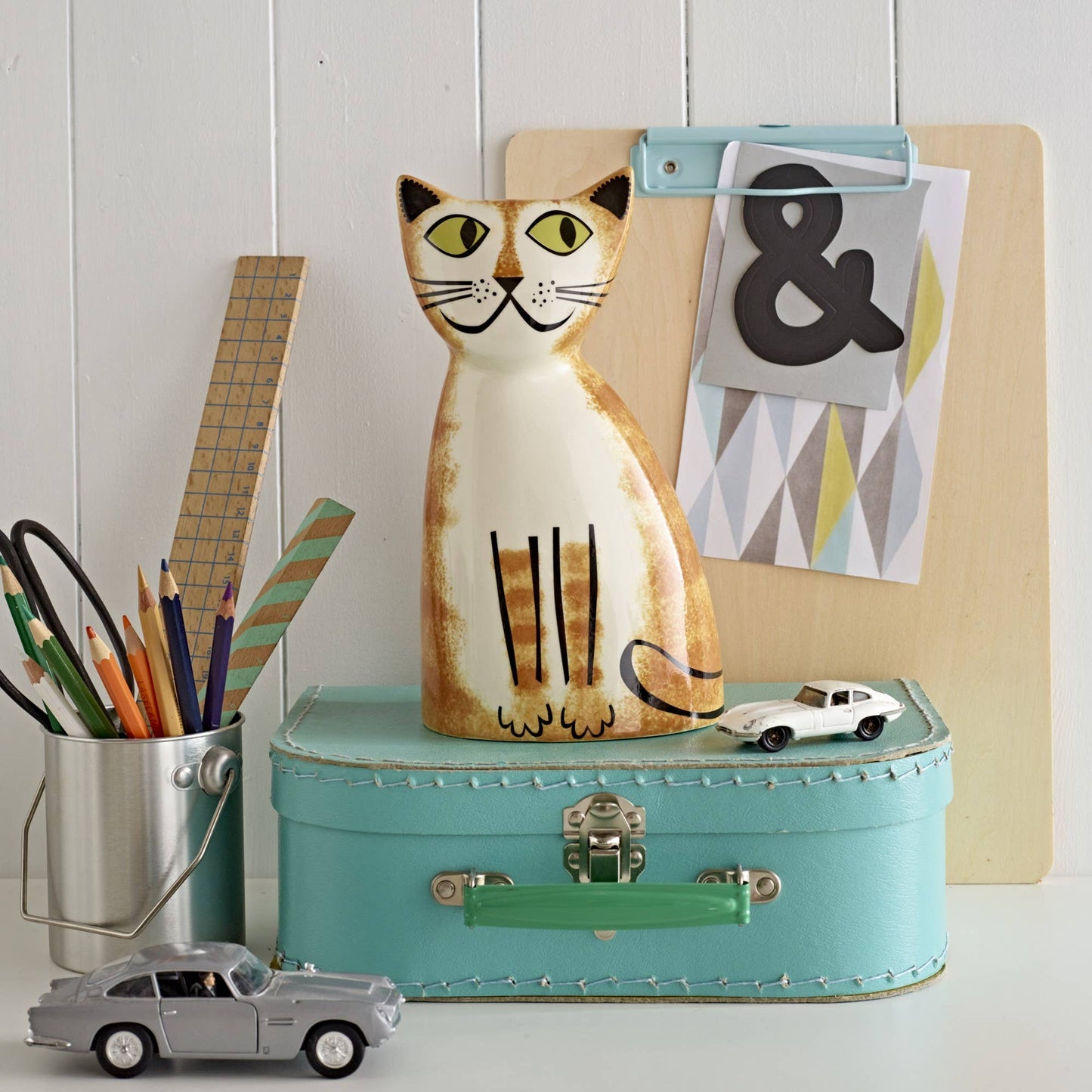 Ceramic Ginger Cat Money Box