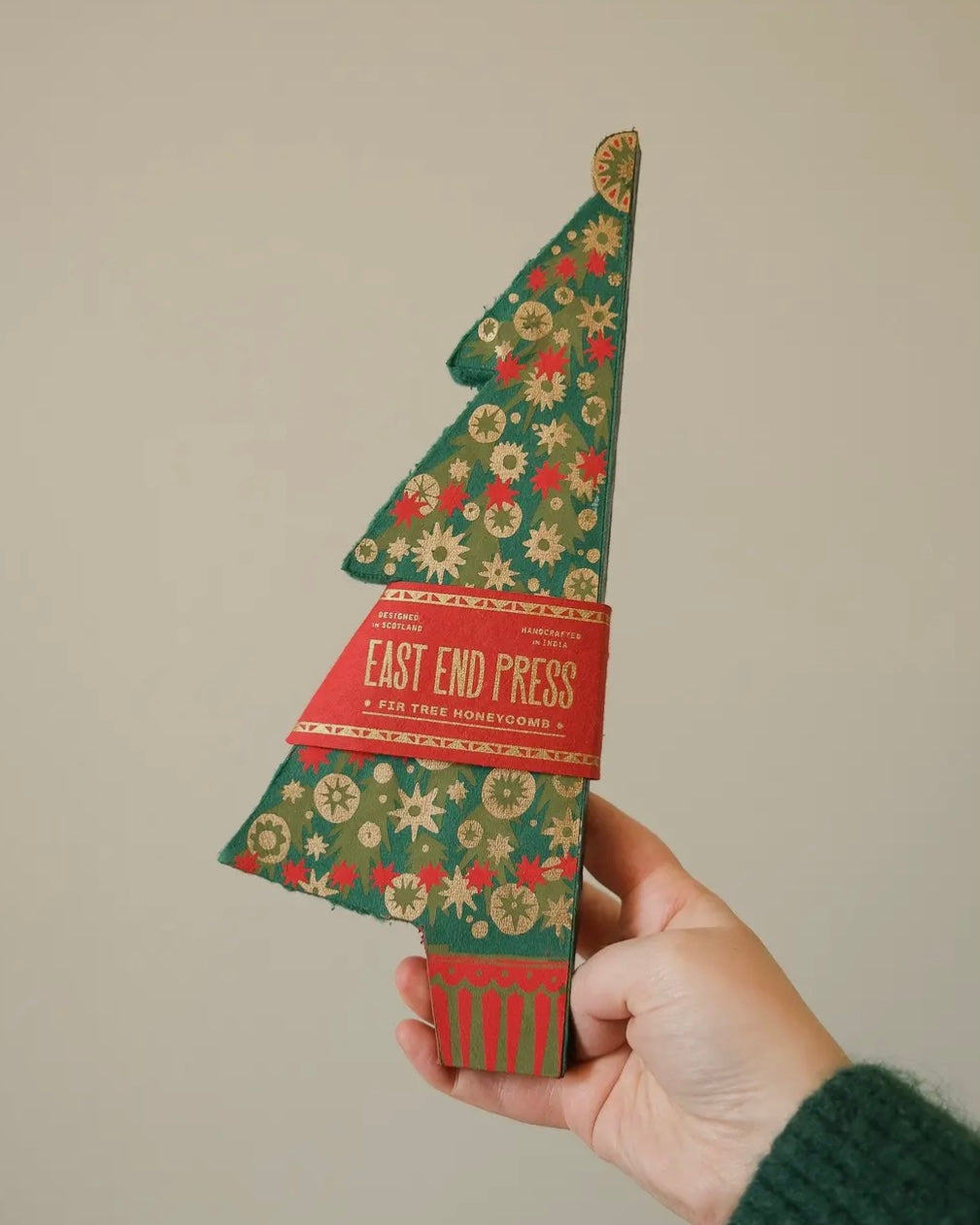 Christmas Fir Tree Honeycomb Ornament