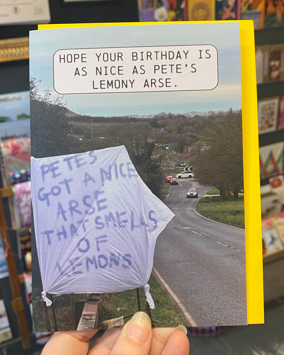 Pete’s Arse Birthday Card
