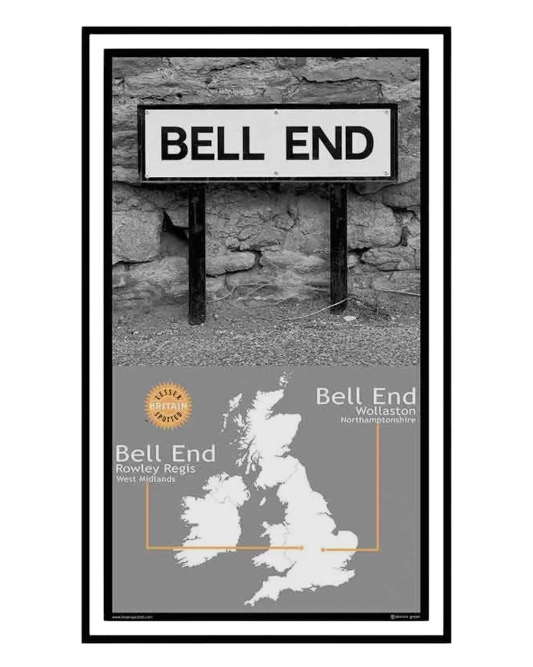 Bell End Teatowel-Lesser Spotted Images-My Beautiful Caravan