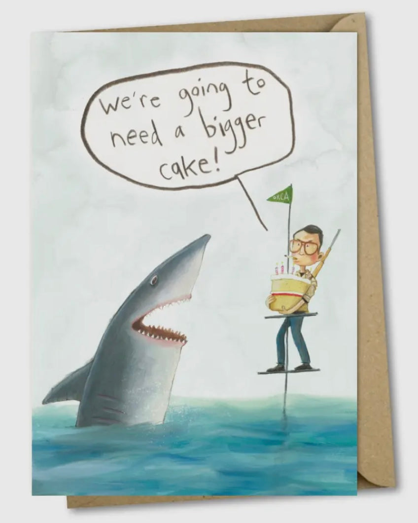 Bigger Cake Jaws Card-The Grey Earl-My Beautiful Caravan