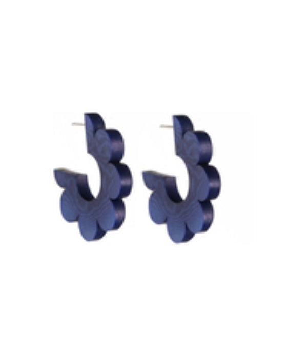 Bloom Hoop Earrings-Just Trade-My Beautiful Caravan