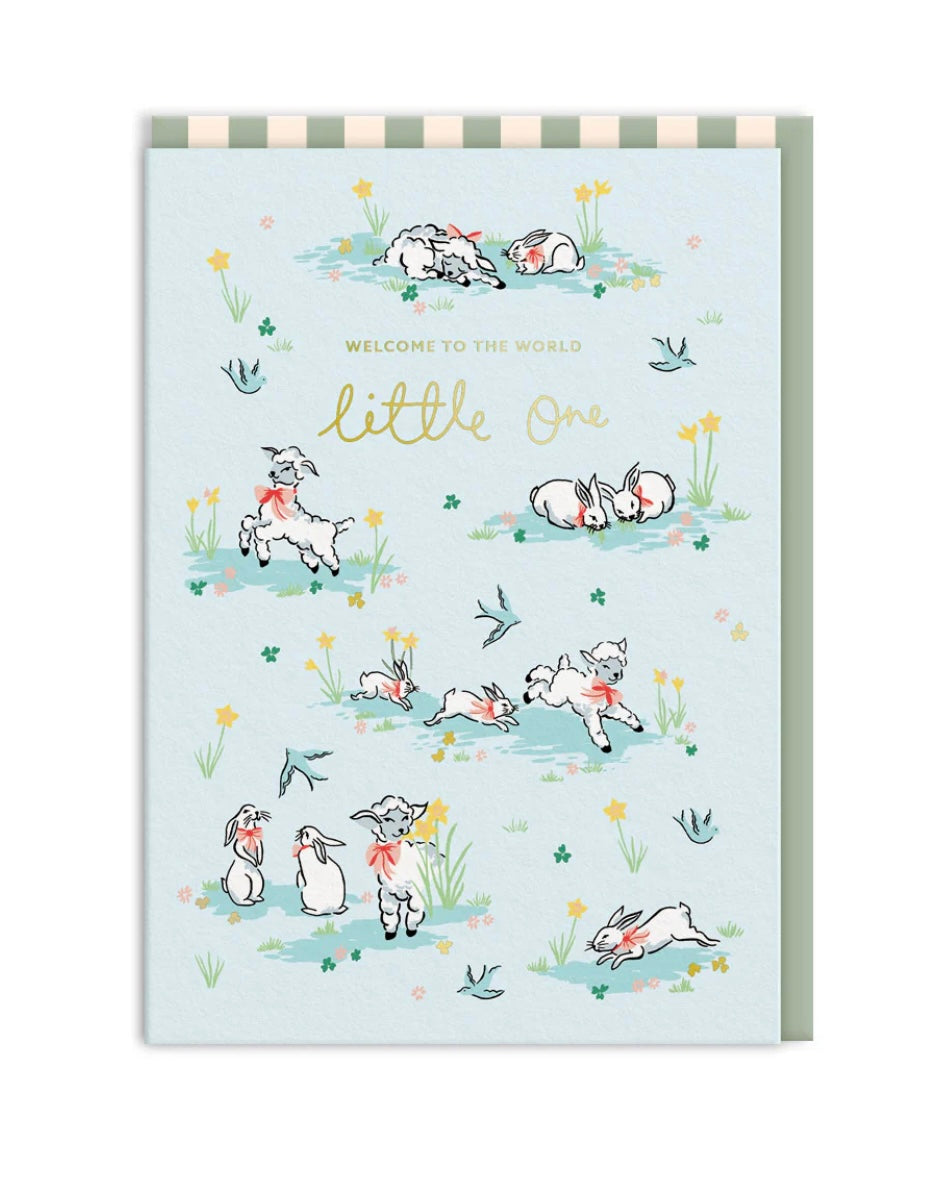 Cath Kidston Welcome Little One New Baby Card-Ohh Deer-My Beautiful Caravan