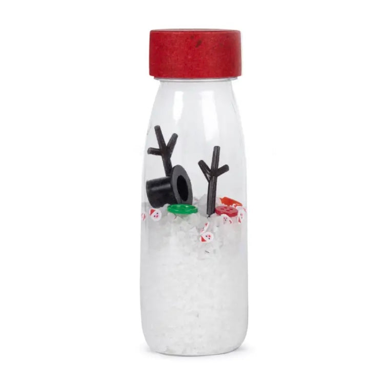 Christmas Snowman Sensory Bottle-Petit Boum-My Beautiful Caravan