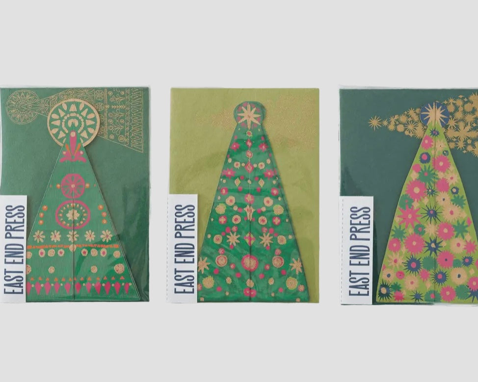 Christmas Tree Greetings Card-East End Press-