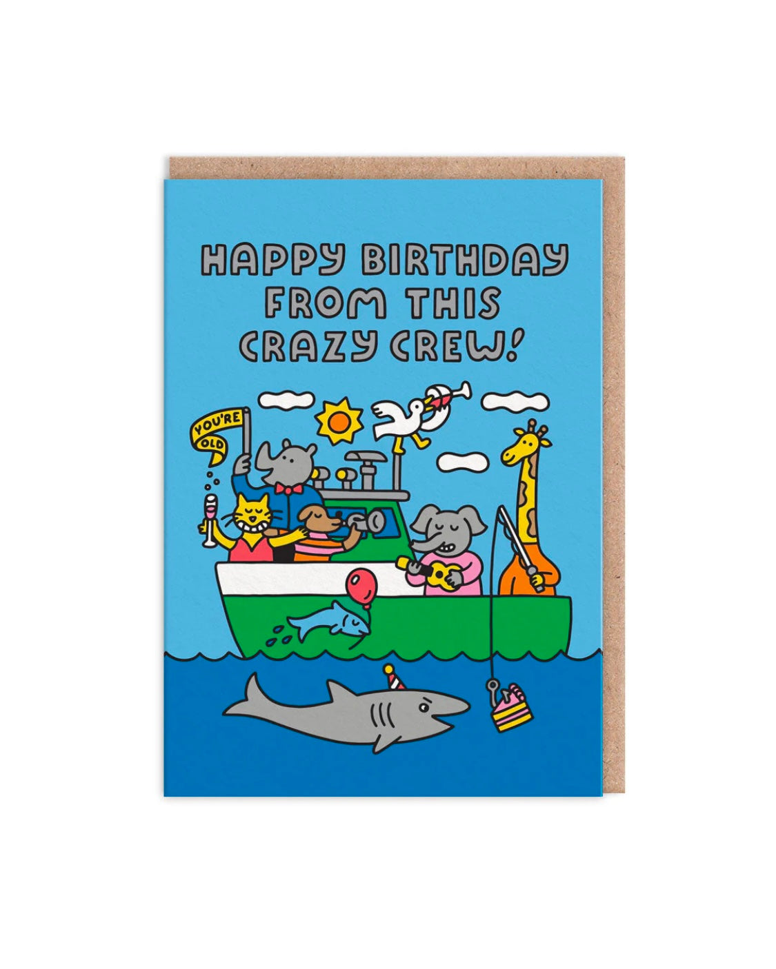 Crazy Crew Birthday Card-Ohh Deer-My Beautiful Caravan