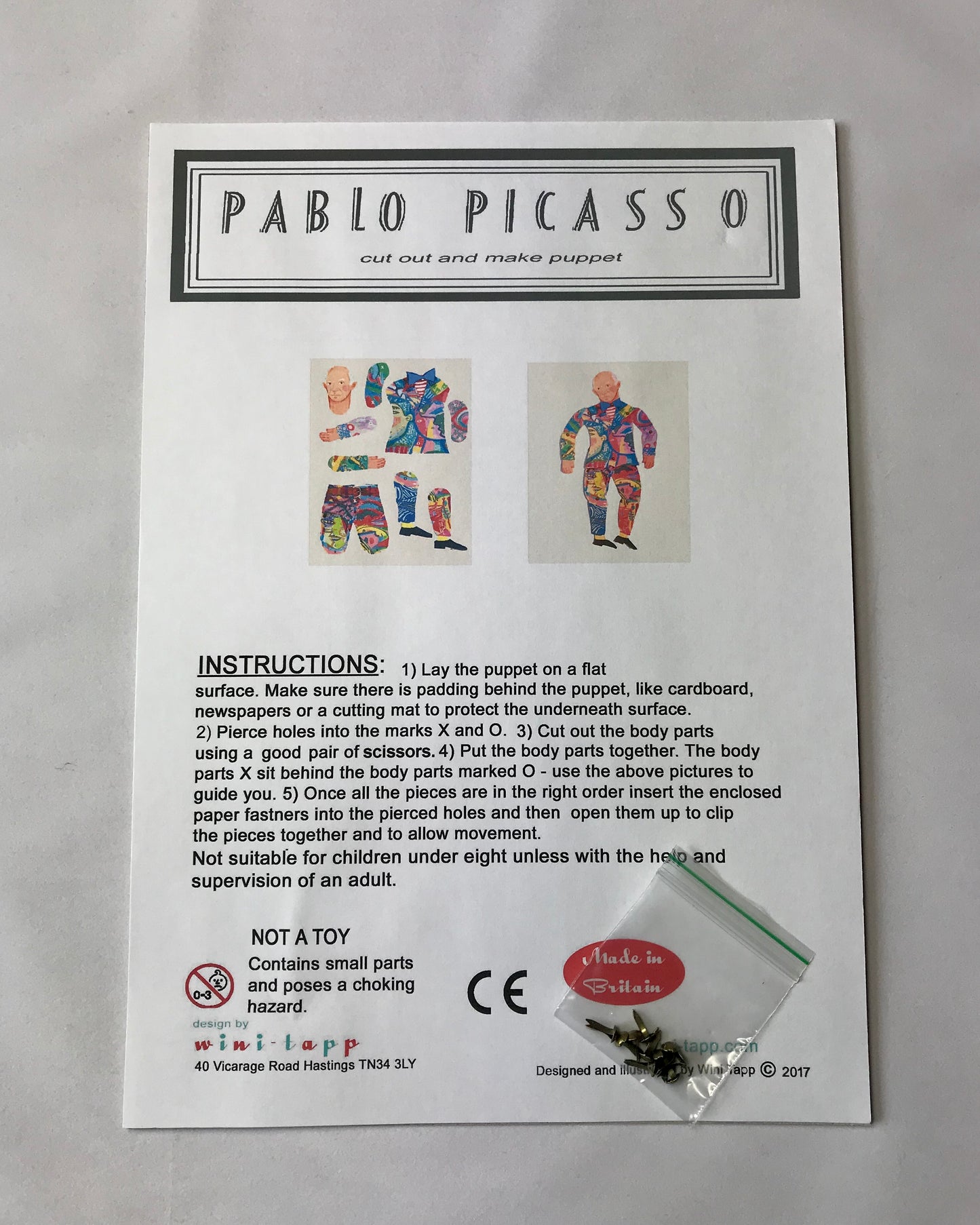 Cut Out & Make Artist Paper Puppet-Wini-Tapp-My Beautiful Caravan