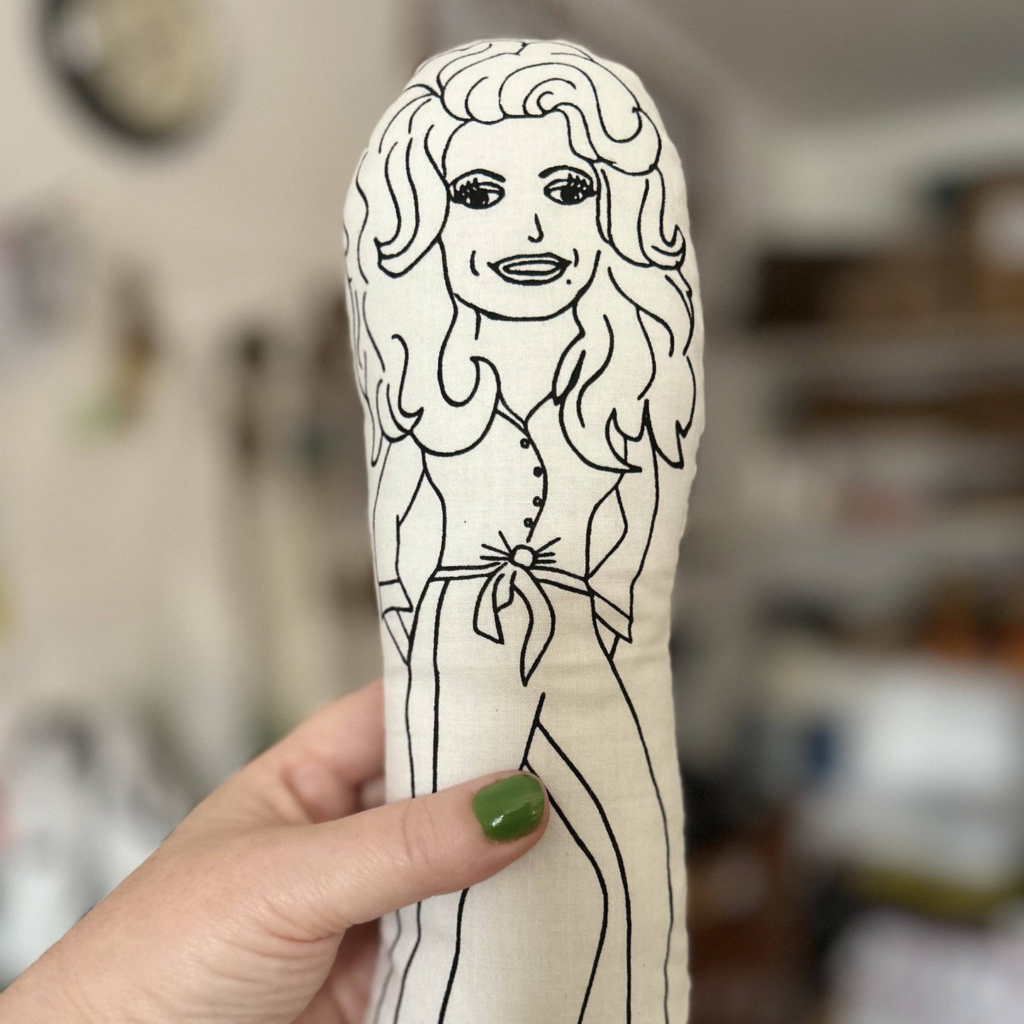 Dolly Parton Cushion Doll-Fat Hen And Flo-My Beautiful Caravan