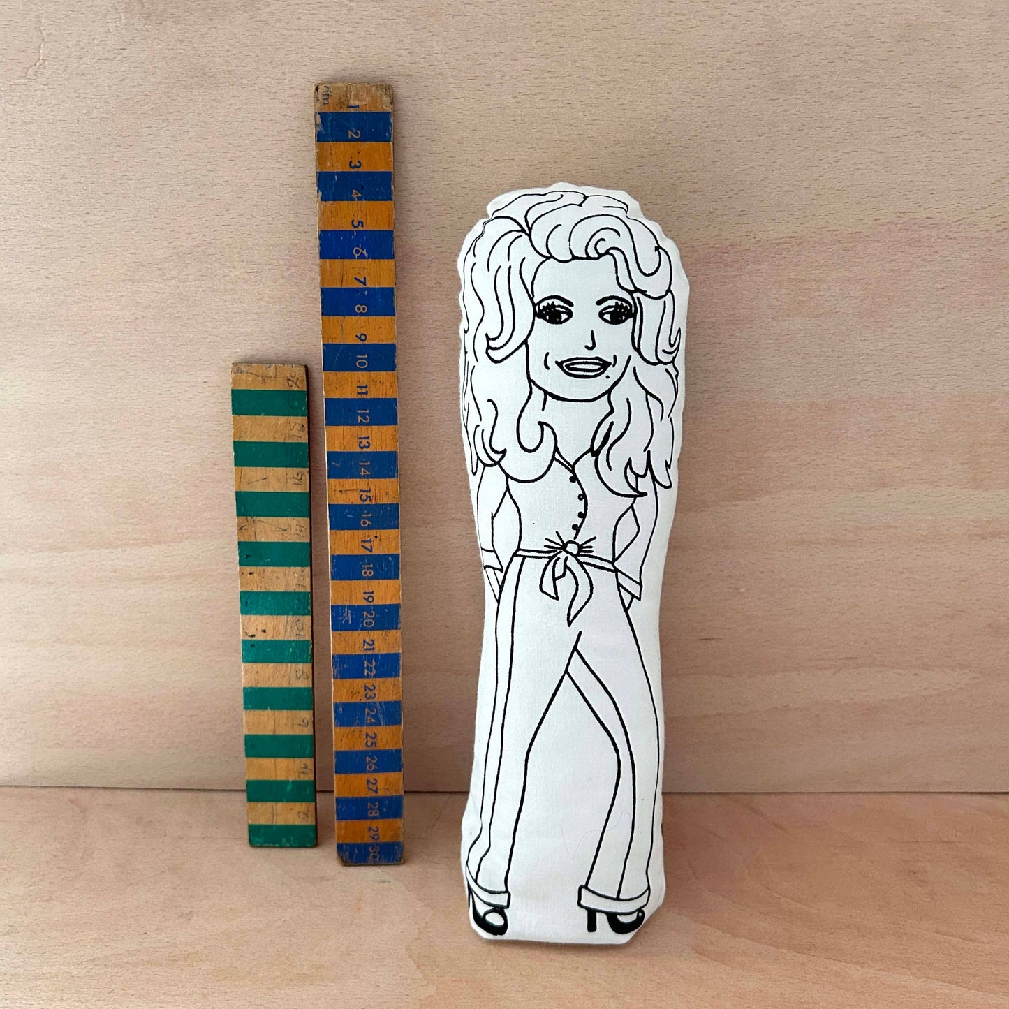 Dolly Parton Cushion Doll-Fat Hen And Flo-My Beautiful Caravan