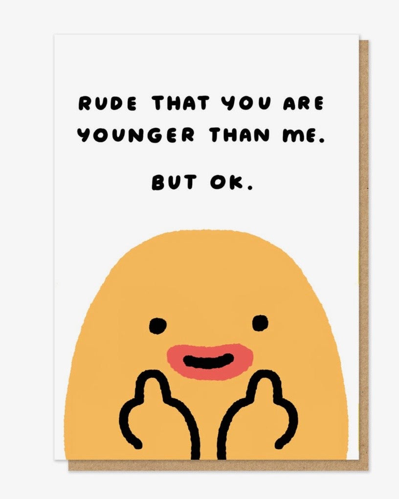 Younger Than Me Card