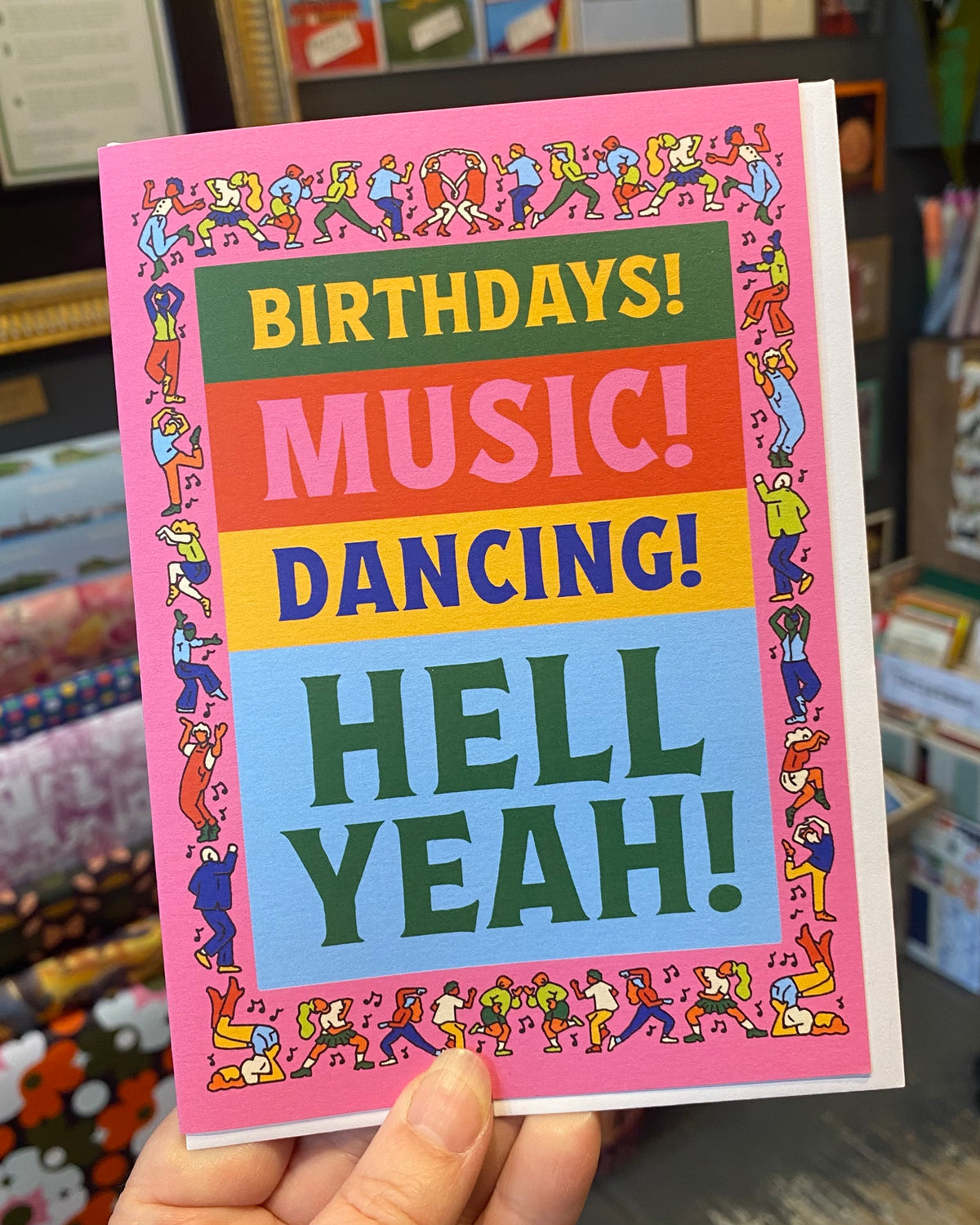 Birthdays! Music! Dancing! Card