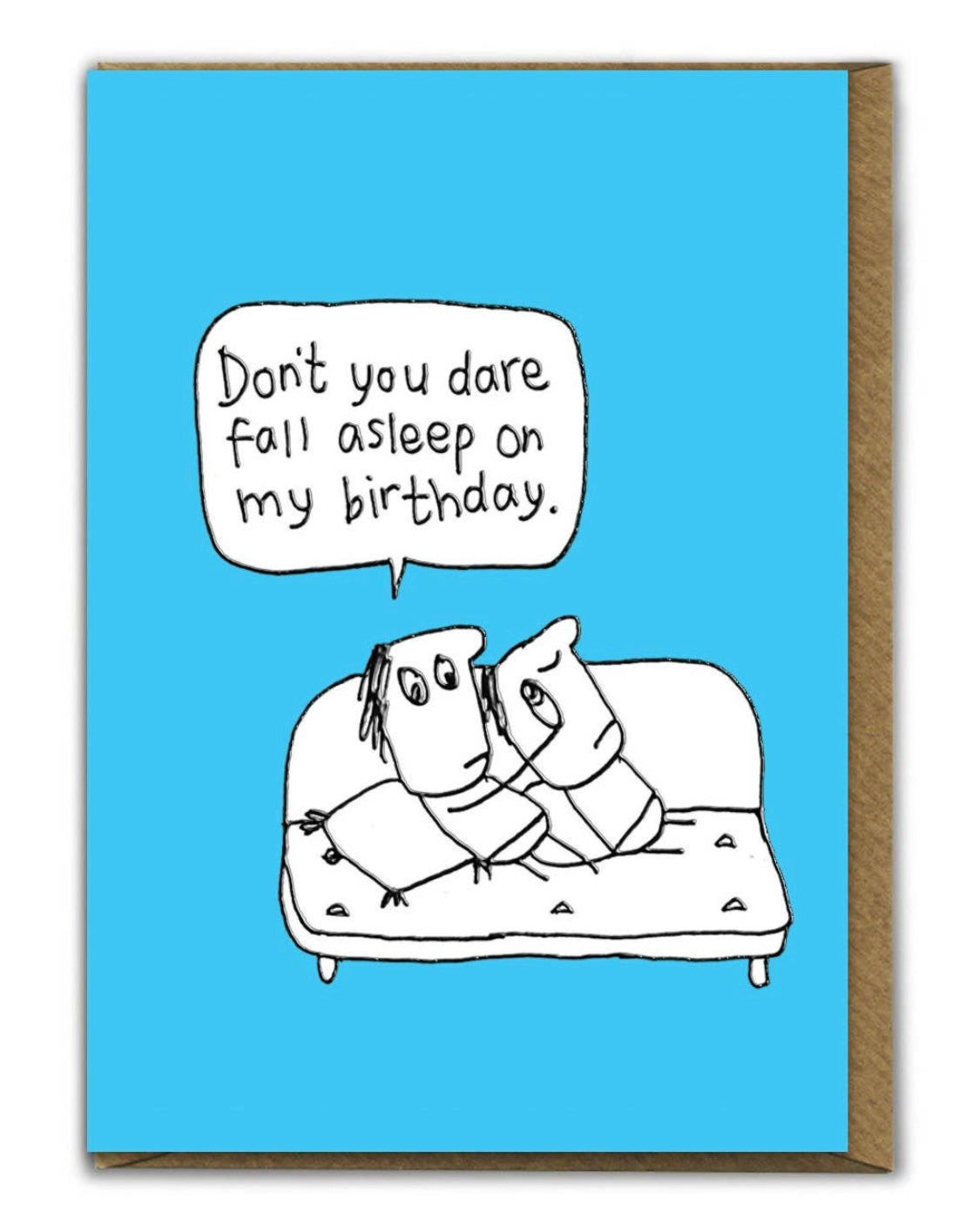 Fall Asleep Birthday Card-Brainbox Candy-My Beautiful Caravan