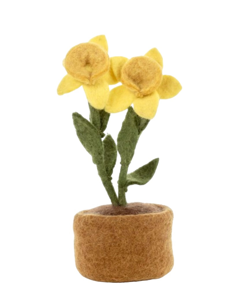 Felt Daffodils Standing Decoration-Felt So Good-My Beautiful Caravan