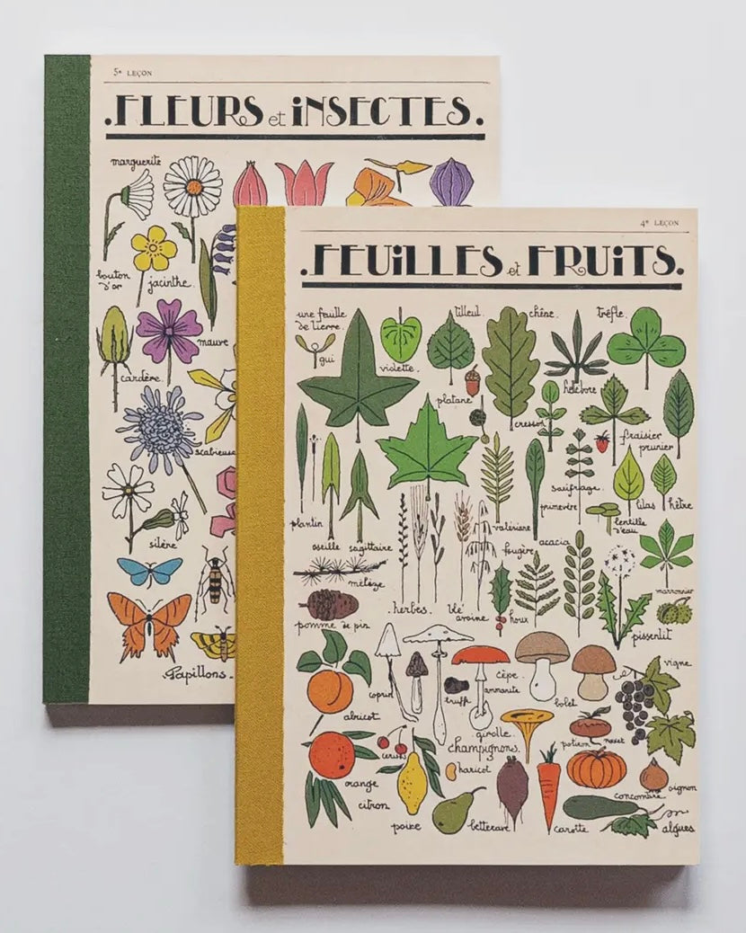 Fleurs Et Feuilles Notebook Set-Roomytown-My Beautiful Caravan