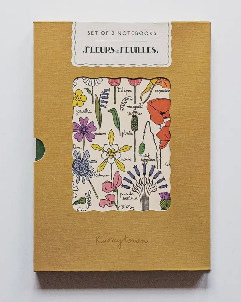 Fleurs Et Feuilles Notebook Set-Roomytown-My Beautiful Caravan