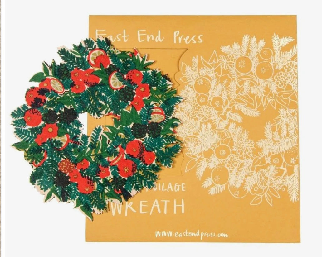 Foliage Wooden Wreath-East End Press-My Beautiful Caravan
