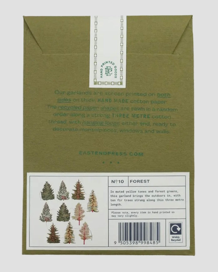 Forest Paper Garland-Hanging Decoration-East End Press-
