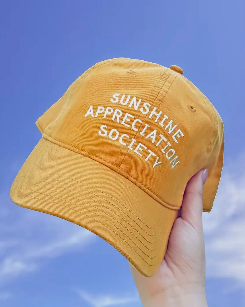 Sunshine Appreciation Society Cotton Baseball Cap