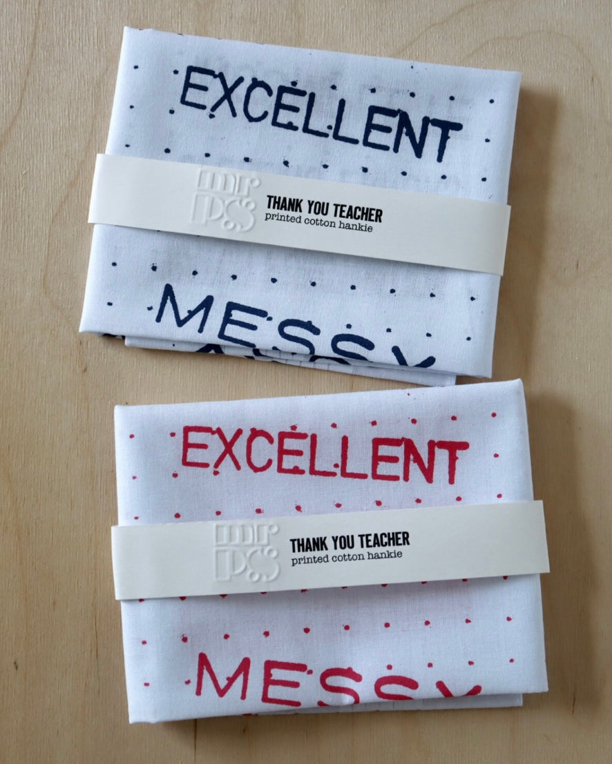 Thank You Teacher Hankie