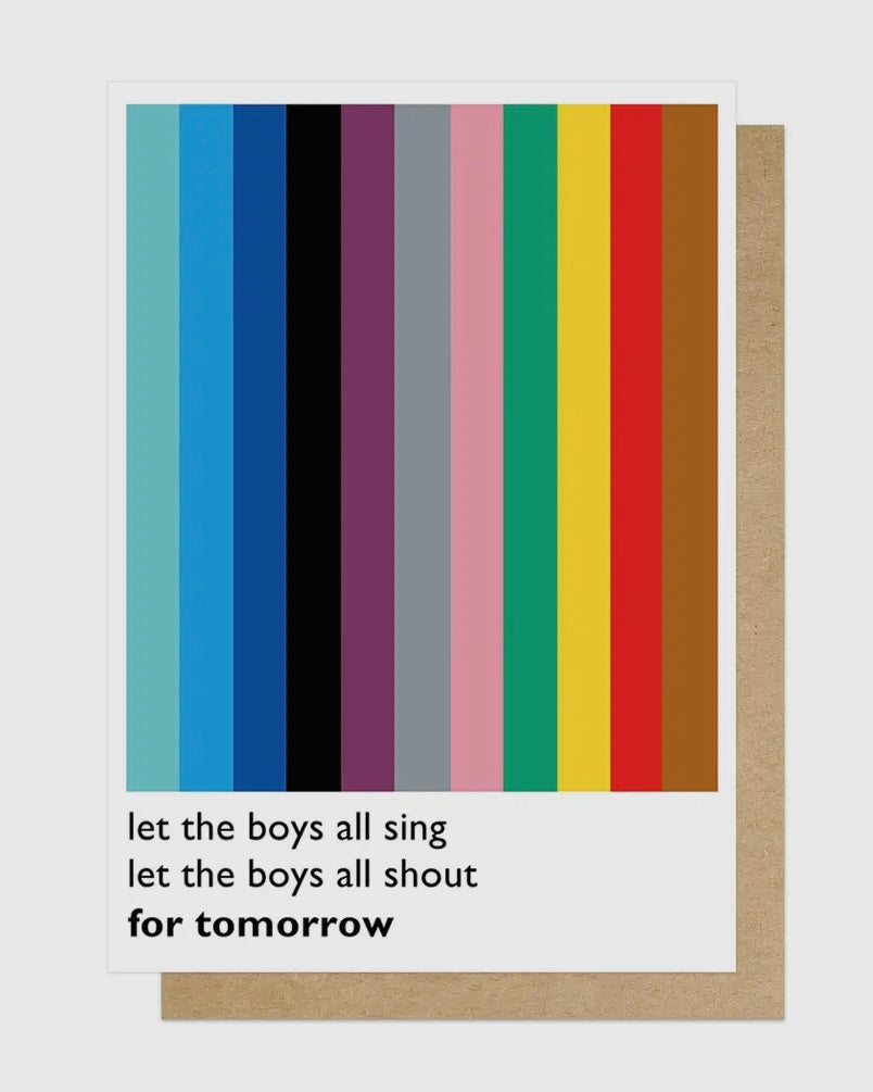 Let The Boys All Sing Card