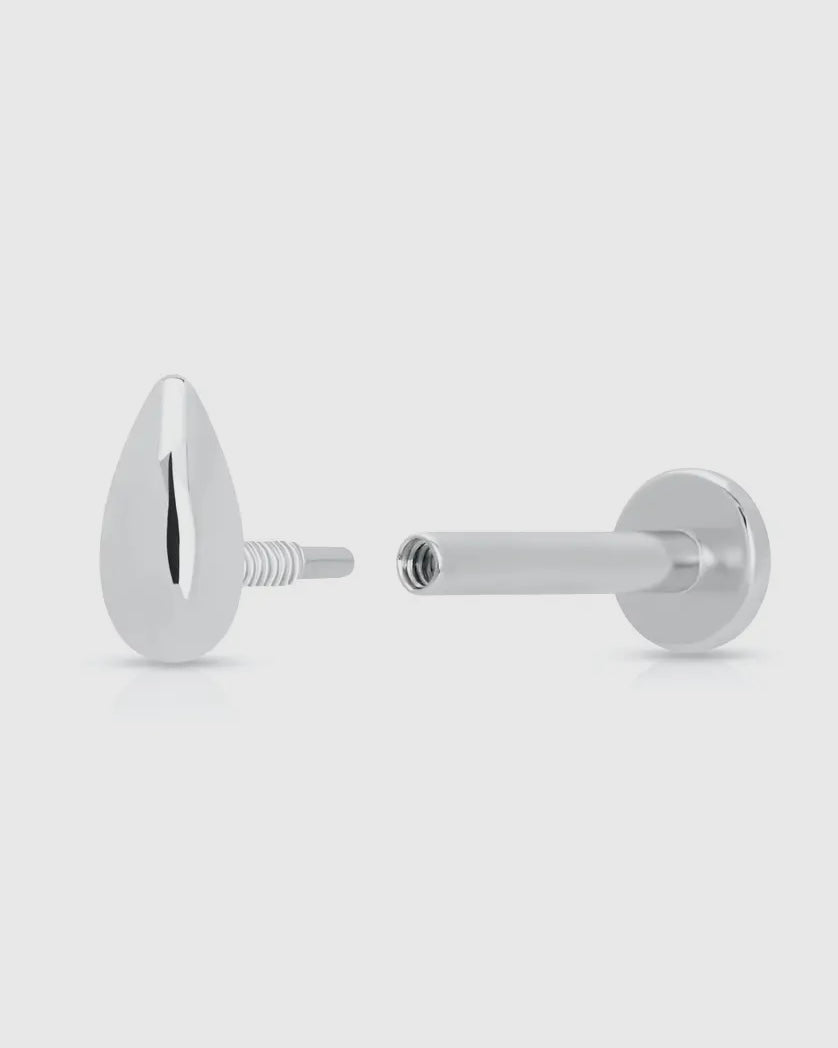 Teardrop Single Earring (Flat Backed)