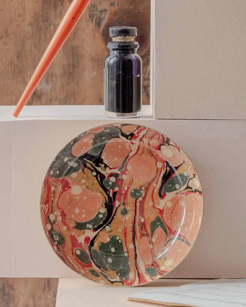 Marble Design Enamel Tray