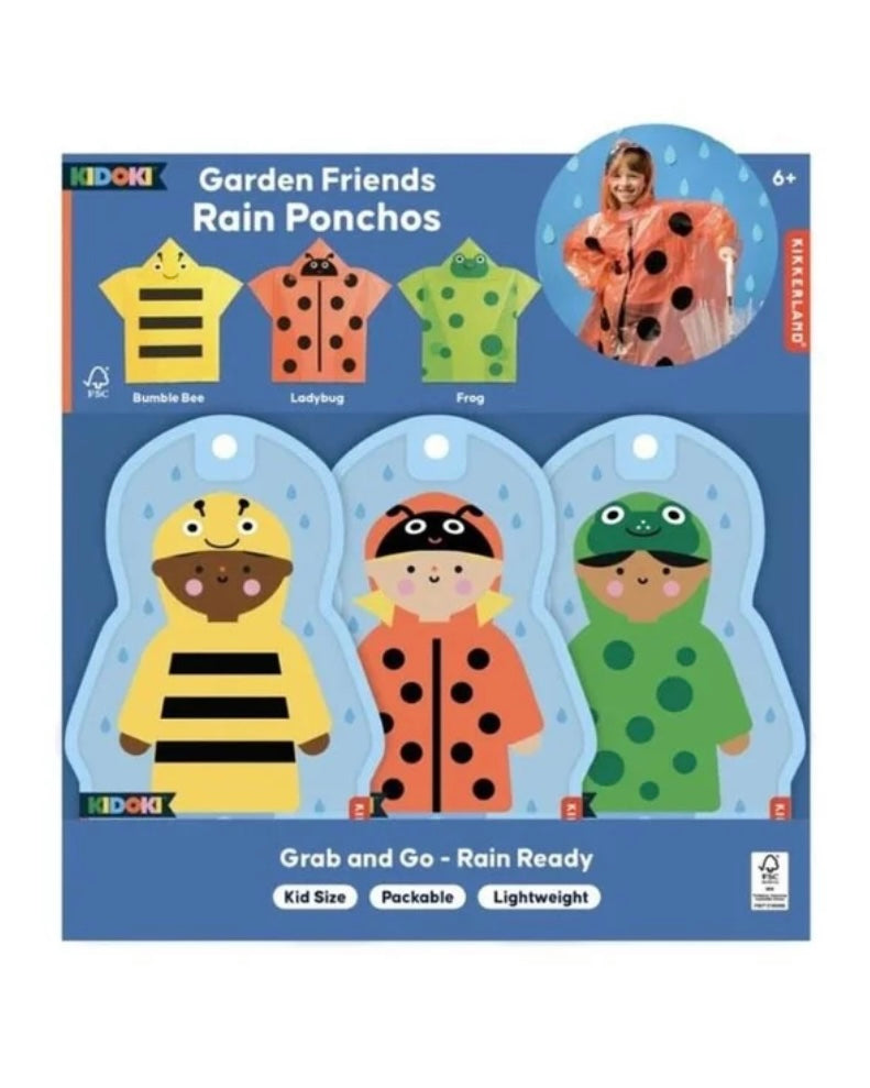 Garden Friends Kids Poncho