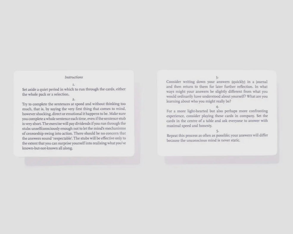 Complete The Sentence Cards