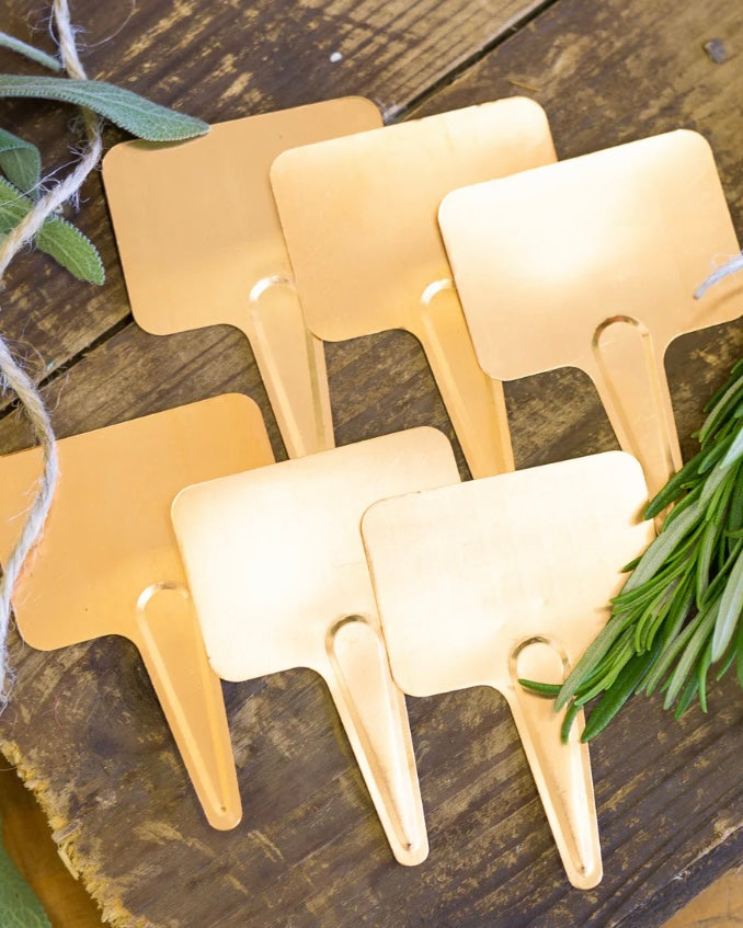 Copper Plant Labels Set