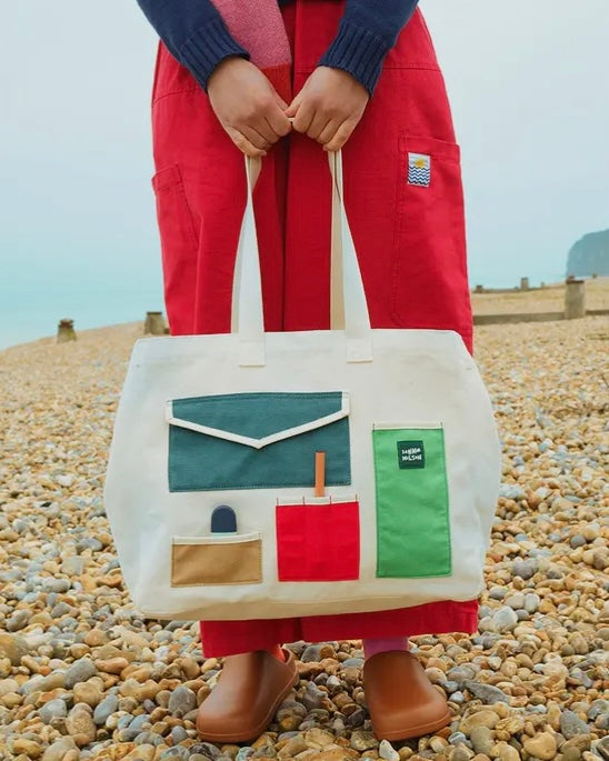 Large Pocket Patch Everything Shopper