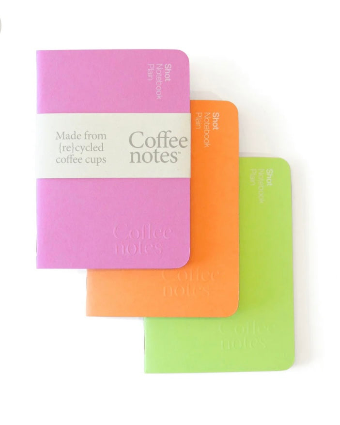Coffeenotes Recycled Shot Notebooks