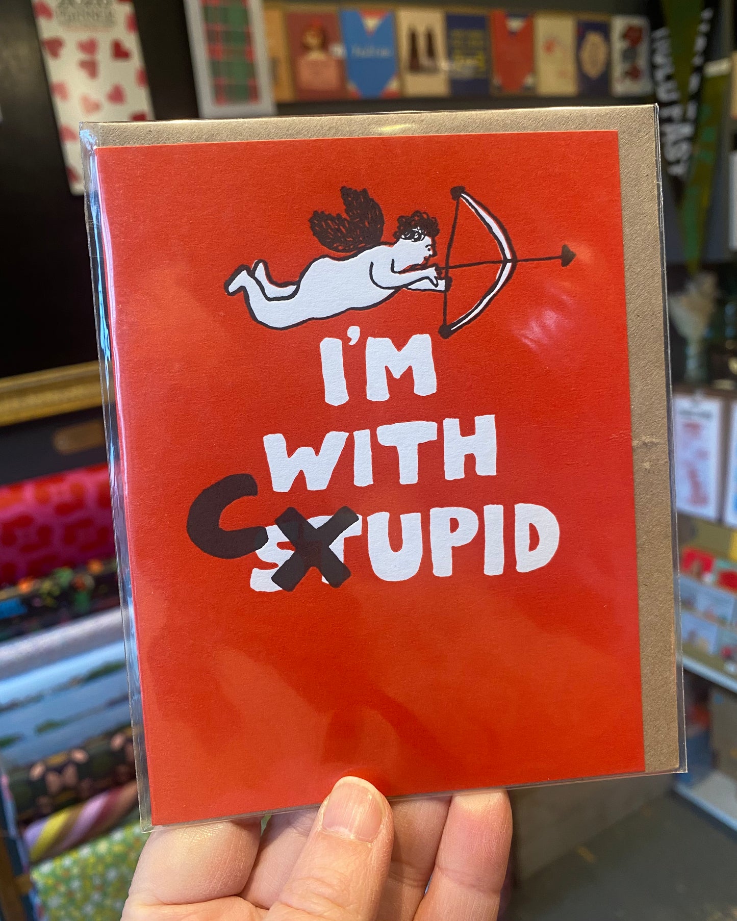 I’m With Cupid Card