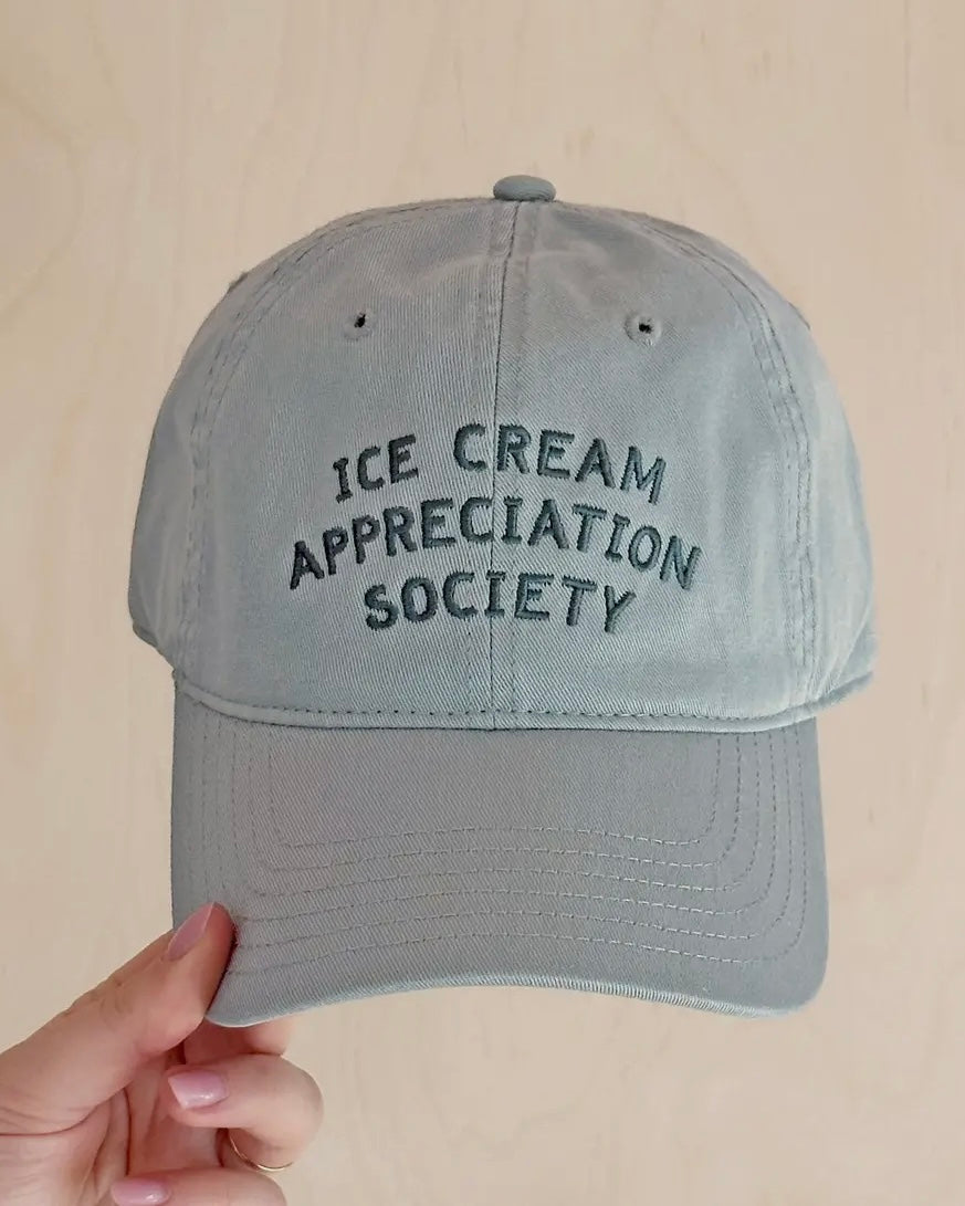 Ice Cream Appreciation Society Cotton Baseball Cap