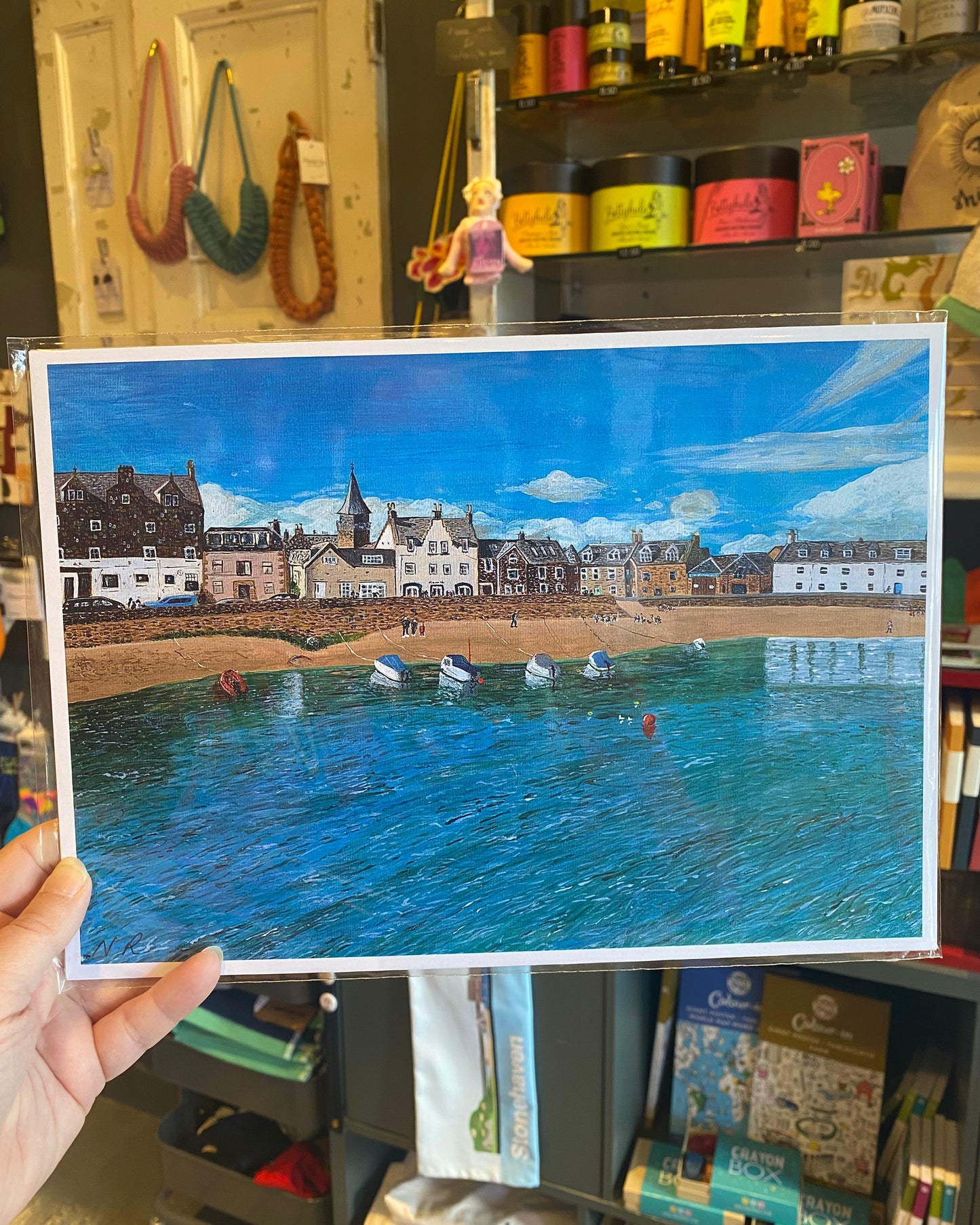 Stonehaven Harbour Art Print