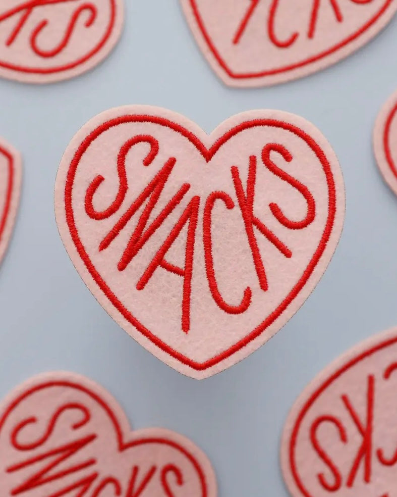 Heart Snacks Embroidered Patch
