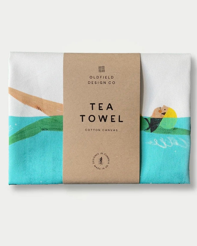 Swim & Fizz Tea Towel
