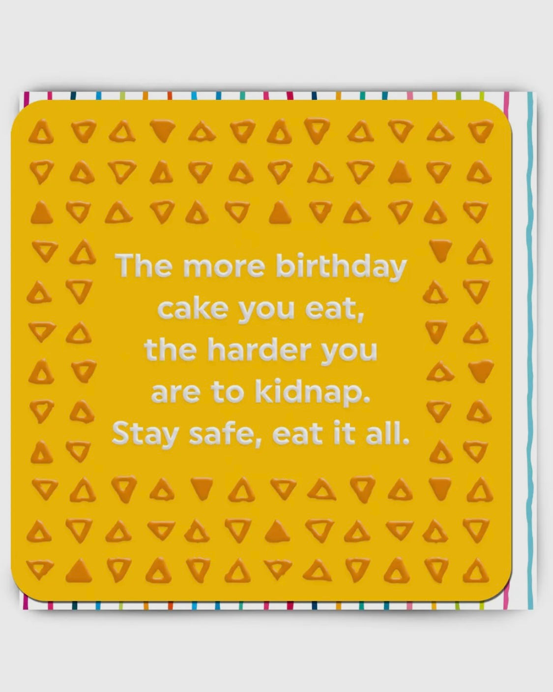 Stay Safe, Eat Cake Card
