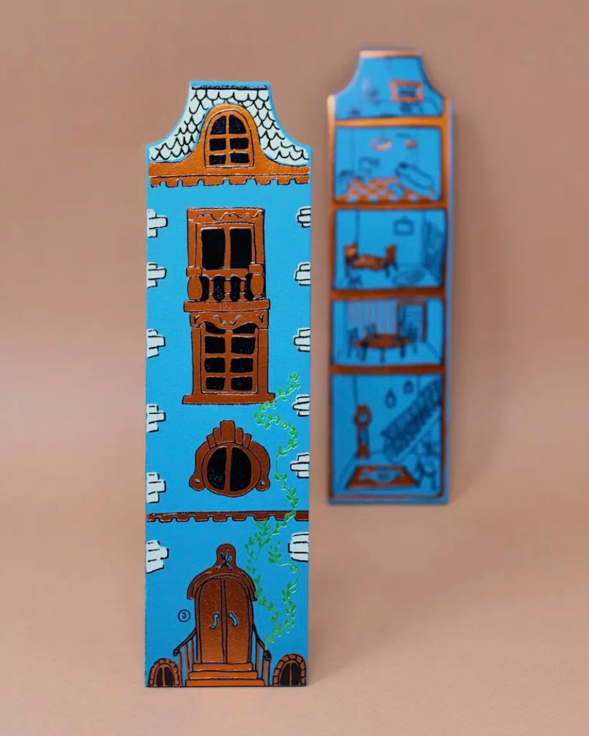 Dolls House Leather Bookmark