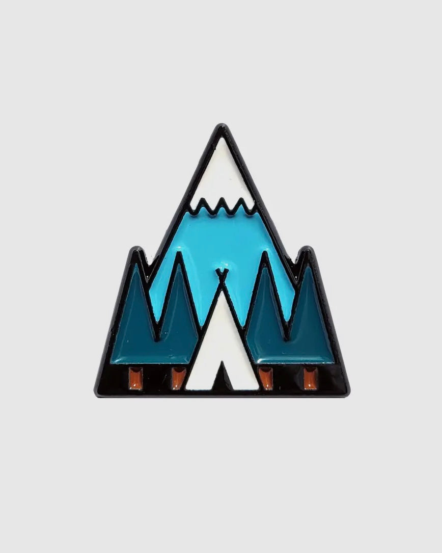 Tent Enamel Pin Badge