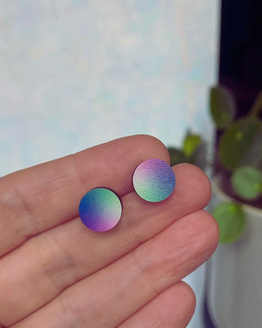 Wooden Stud Earrings